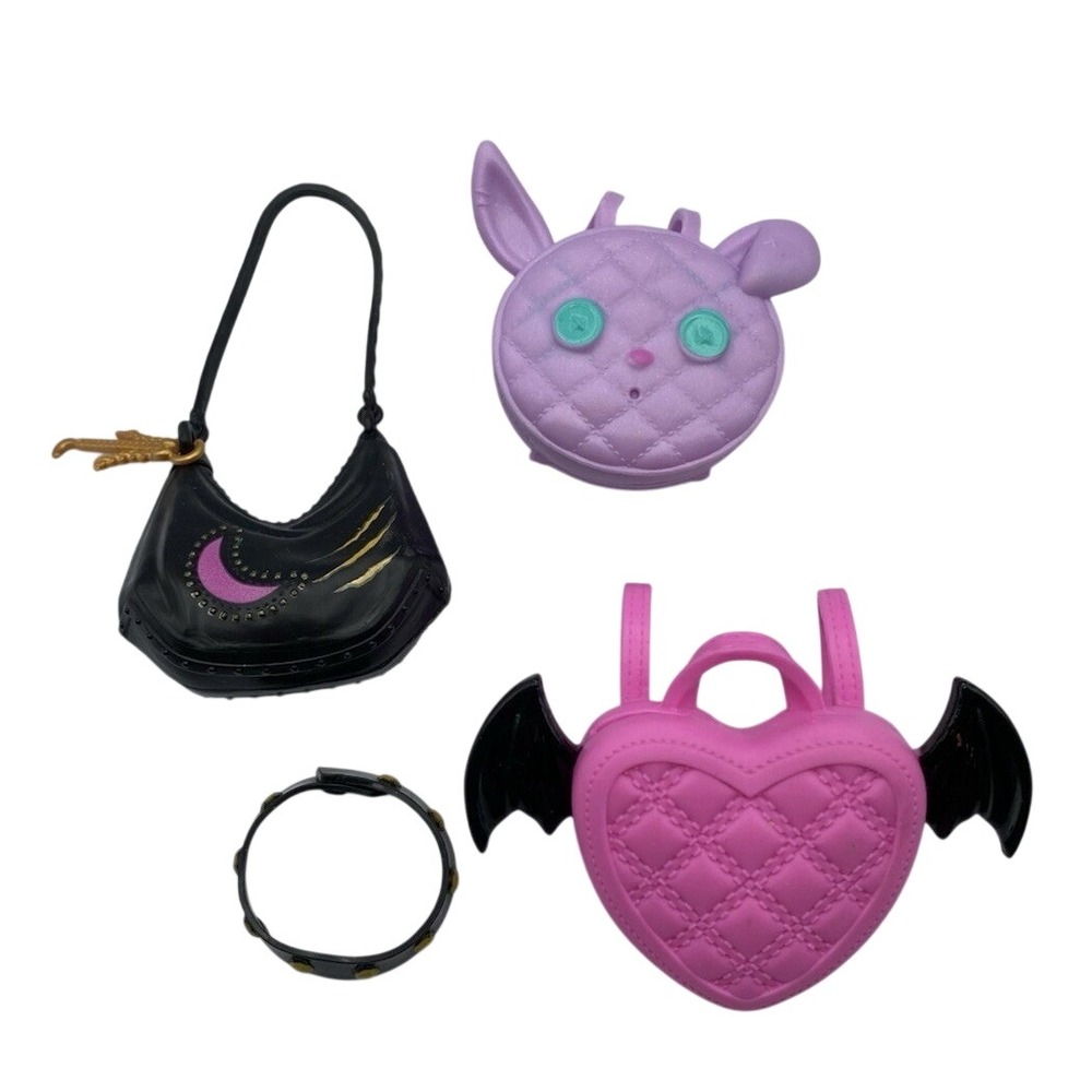 Lot Monster High Doll Purse Bag Backpack Belt